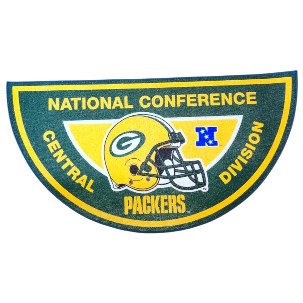 Green Bay Packers NFL Football Half-Moon Doormat - Green and Yellow